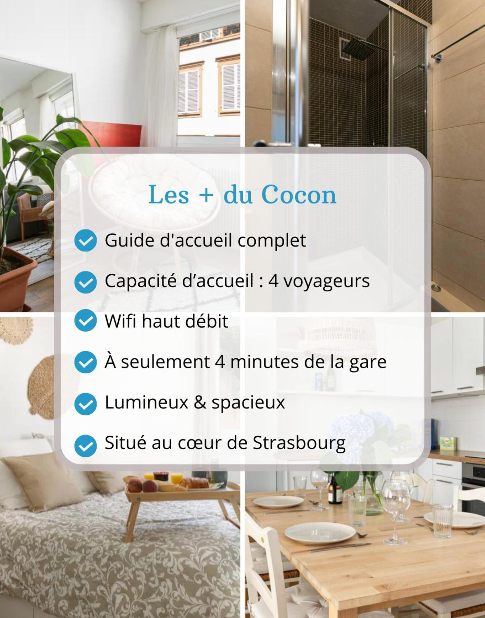 Le Cocon - Proche Gare - Lumineux & Centre Ville - Commerces A Proximite Strasbourg Exteriör bild